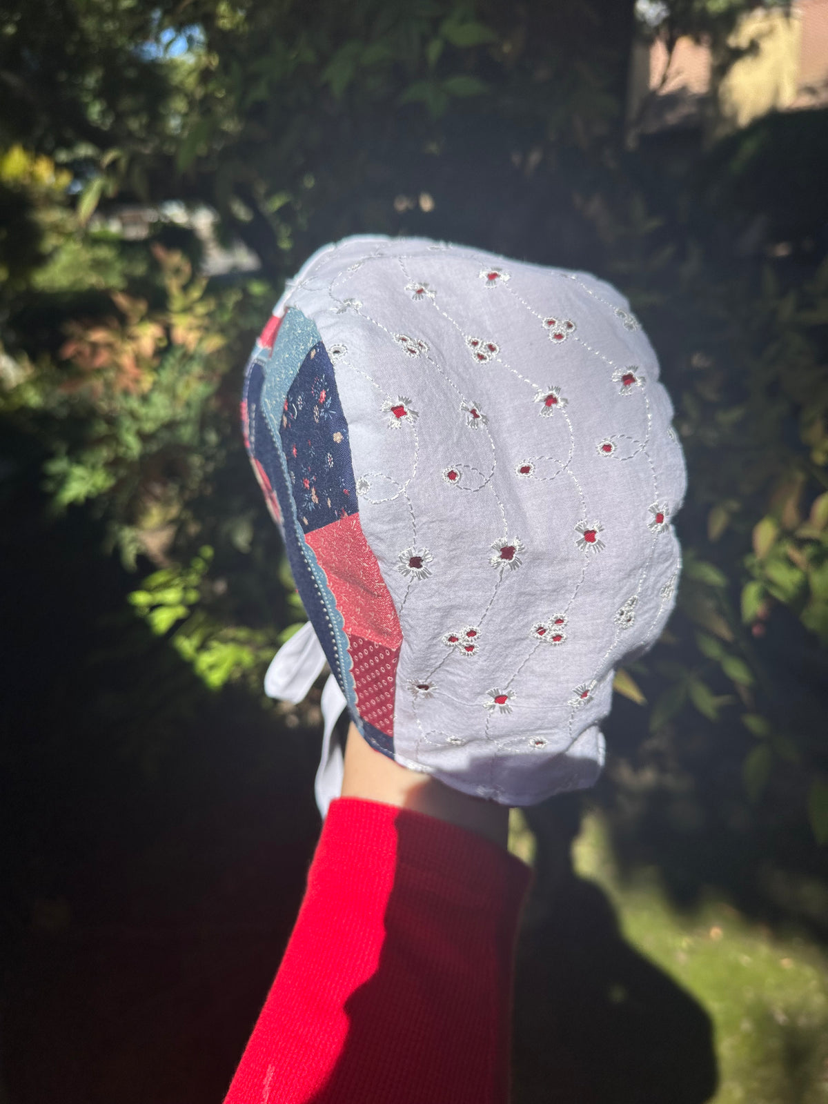 Patchwork Butterfly Baby Bonnet size 9-18 months