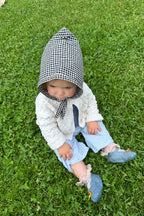 Cotton Gingham Picnic Pixie Bonnet