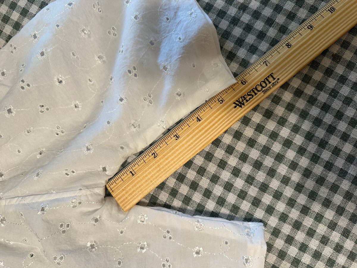 Dainty Eyelet Bonnet & Pants Set
