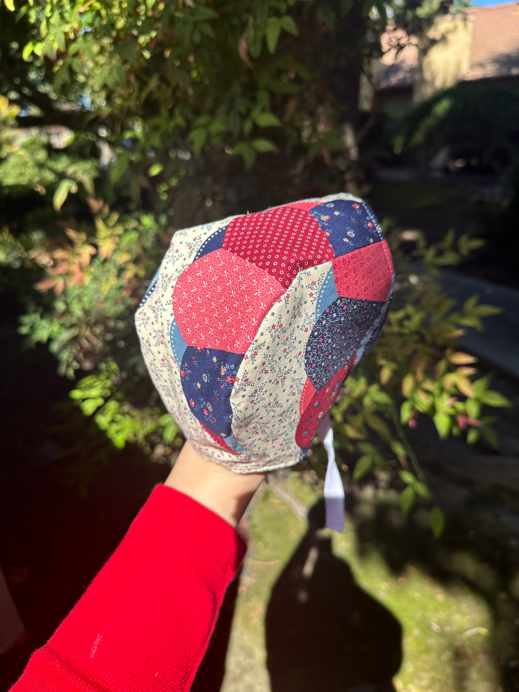 Newborn Vintage Patchwork Fabric Baby Bonnet