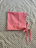 Cotton Gingham Picnic Pixie Bonnet