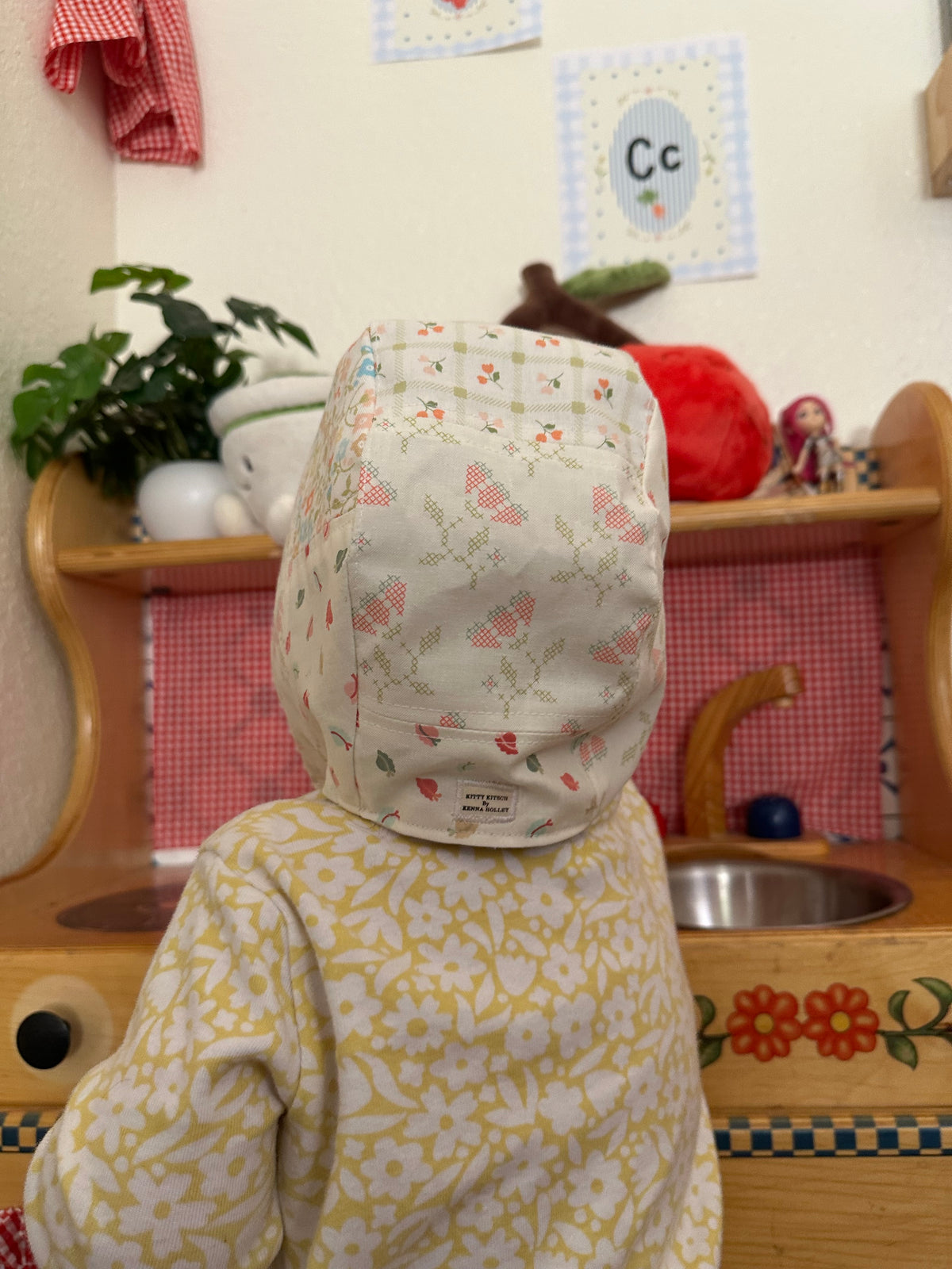 Sweet Daze Patchwork Baby Bonnet in Classic Round style